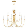 Maxim Lighting Paloma 9-Light Chandelier Gold Leaf