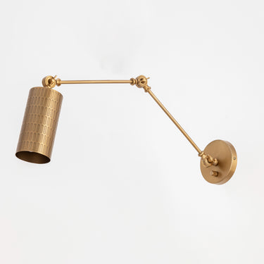 Maxim Lighting Shaka Swing Arm Wall Sconce Weathered Brass