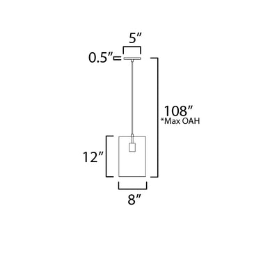 Maxim Lighting Shaka Mini Pendant Black/White