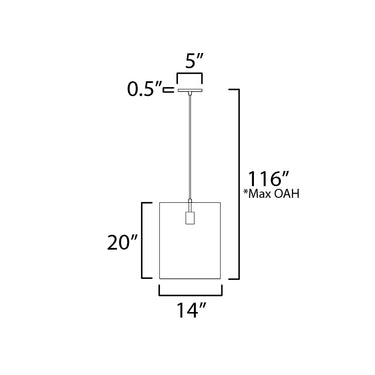Maxim Lighting Shaka Pendant Black/White