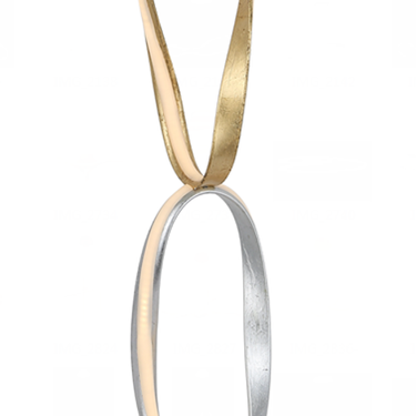 Finesse Decor Prague Chrome & Gold Table Lamp Natural White LED Strip & Touch Dimmer