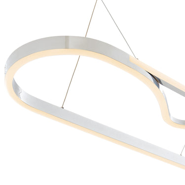 Finesse Decor Minsk Single Rectangular Chandelier Chrome