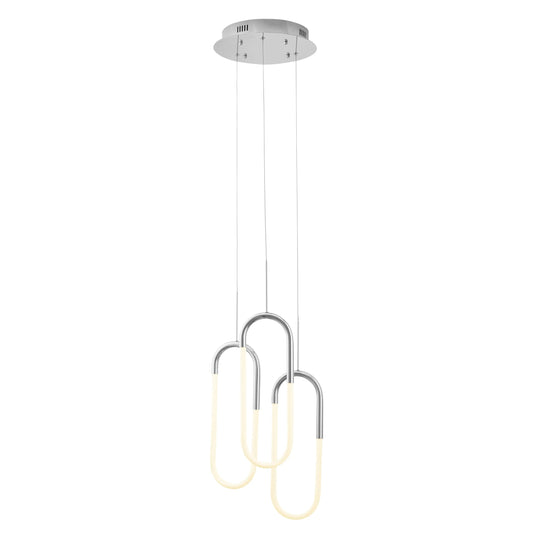 Finesse Decor Three Clips Chandelier in Chrome - Smart - Light 1