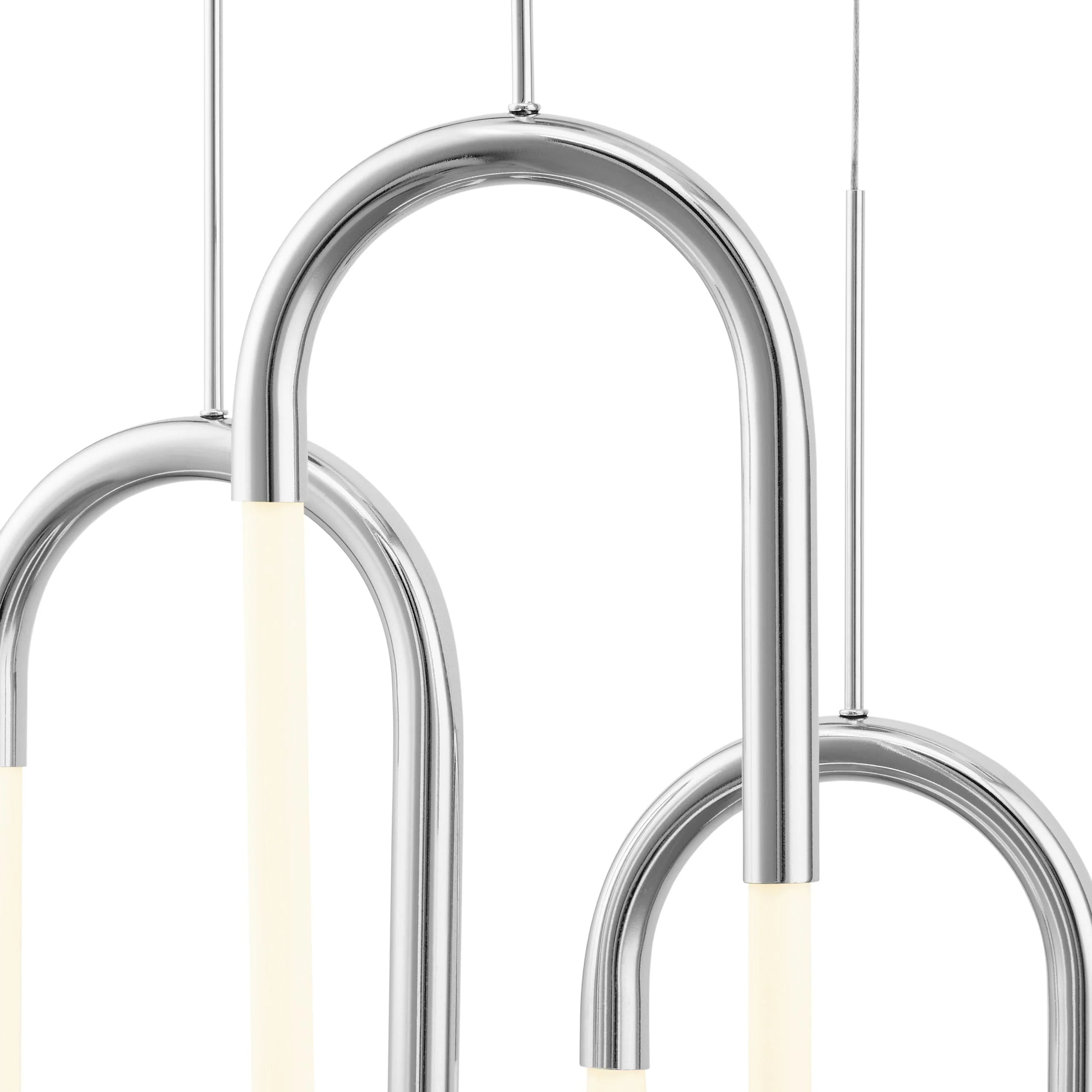 Finesse Decor Three Clips Chandelier in Chrome - Smart - Light 4