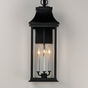 Maxim Lighting Vicksburg 3-Light Large Outdoor Wall Sconce Black
