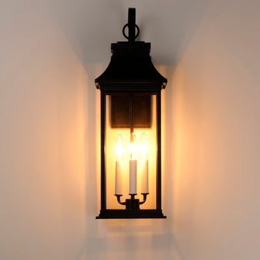 Maxim Lighting Vicksburg 3-Light Large Outdoor Wall Sconce Black