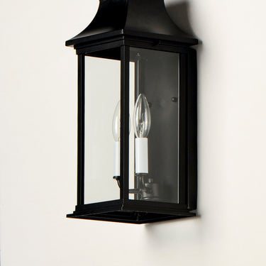 Maxim Lighting Vicksburg 2-Light Outdoor Pocket Wall Sconce Black