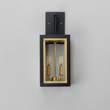 Maxim Lighting Neoclass 2-Light Outdoor Sconce Black/Gold