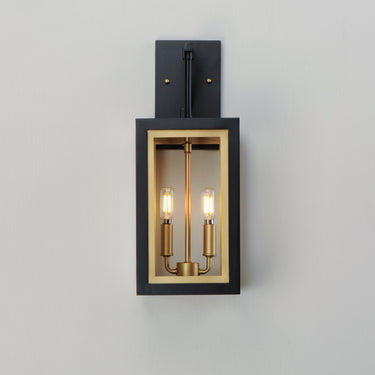 Maxim Lighting Neoclass 2-Light Outdoor Sconce Black/Gold