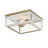 Maxim Lighting Neoclass 2-Light Outdoor Flush Mount White/Gold
