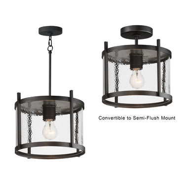 Maxim Lighting Belfry Semi-Flush/Pendant Black