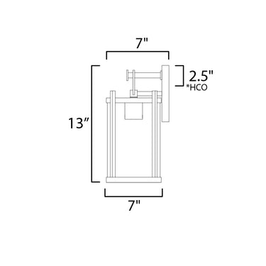 Maxim Lighting Belfry Wall Sconce Black
