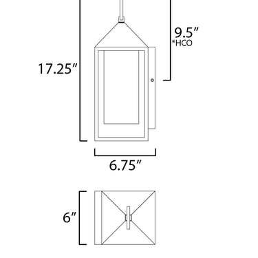 Maxim Lighting Aldous Outdoor Sconce Black