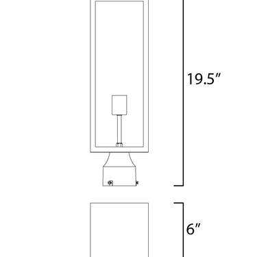 Maxim Lighting Catalina Outdoor Pole/Post Lantern Dark Bronze