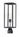 Catalina Outdoor Post Mount by Maxim - 30090CLDBZ