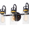 Maxim Lighting Magnolia 3-Light Bath Vanity Bronze/Gold