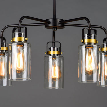 Maxim Lighting Magnolia 5-Light Pendant Bronze/Gold