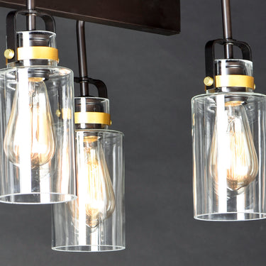 Maxim Lighting Magnolia 6-Light Linear Pendant Bronze/Gold