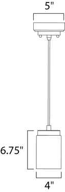 Maxim Lighting Mod LED Mini Pendant Satin Nickel