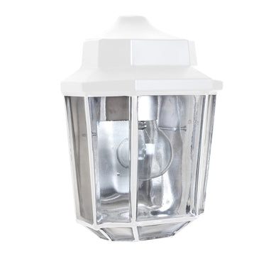 Costaluz 3028 wall sconce: White / Clear inside | Besa Lighting