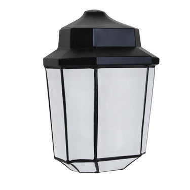 Costaluz 3028 wall sconce: Black / Frosted inside | Besa Lighting