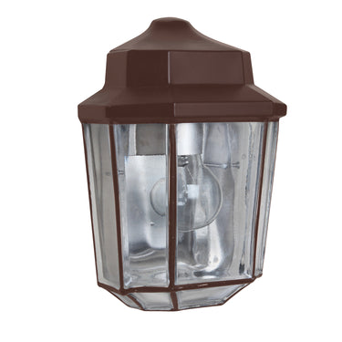 Costaluz 3028 wall sconce: Bronze / Clear inside | Besa Lighting