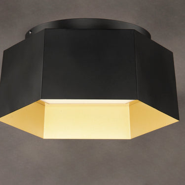 Maxim Lighting Honeycomb LED Flush Mount Black/Gold