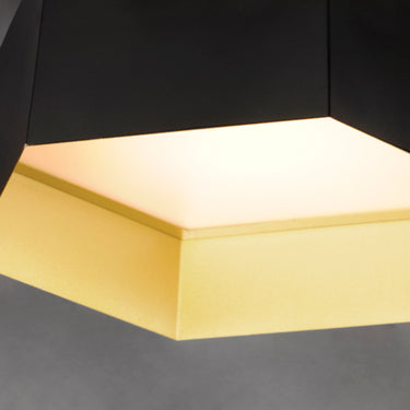 Maxim Lighting Honeycomb LED Flush Mount Black/Gold