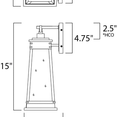 Maxim Lighting Schooner Outdoor Sconce Olde Brass