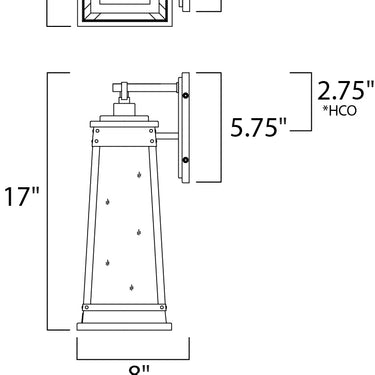Maxim Lighting Schooner Outdoor Sconce Olde Brass