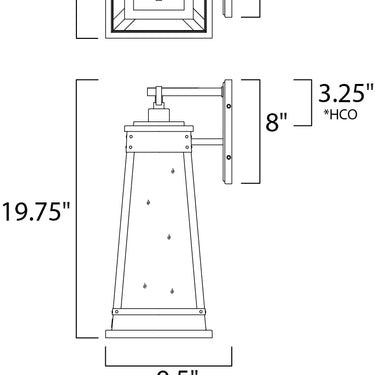 Maxim Lighting Schooner Outdoor Sconce Olde Brass