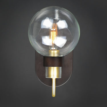 Maxim Lighting Bauhaus Wall Sconce Bronze/Satin Brass