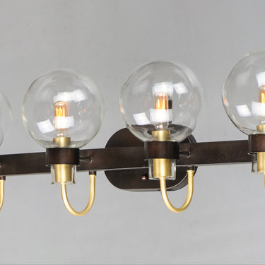 Maxim Lighting Bauhaus 4-Light Bath Vanity Bronze/Satin Brass