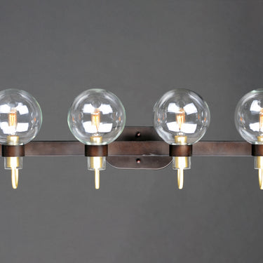 Maxim Lighting Bauhaus 4-Light Bath Vanity Bronze/Satin Brass