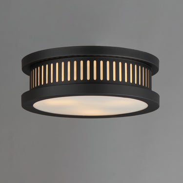 Maxim Lighting Oxford Outdoor 3-Light Flush Mount Black