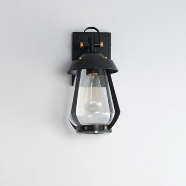 Maxim Lighting Mariner Small Outdoor Sconce Black/Antique Brass