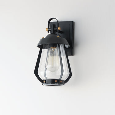 Maxim Lighting Mariner Small Outdoor Sconce Black/Antique Brass