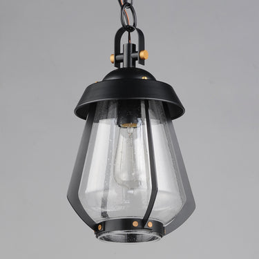 Maxim Lighting Mariner Medium Outdoor Pendant Black/Antique Brass