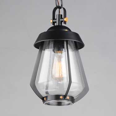 Maxim Lighting Mariner Medium Outdoor Pendant Black/Antique Brass