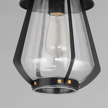 Maxim Lighting Mariner Medium Outdoor Pendant Black/Antique Brass