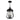 Maxim Lighting Mariner Large 2-Light Outdoor Pendant Black/Antique Brass