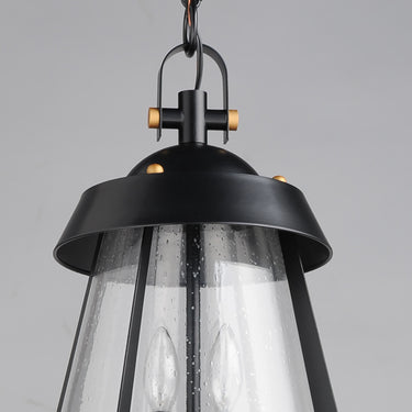Maxim Lighting Mariner Large 2-Light Outdoor Pendant Black/Antique Brass