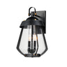 Maxim Lighting Mariner Large 2-Light Outdoor Sconce Black/Antique Brass
