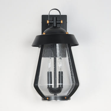 Maxim Lighting Mariner Large 2-Light Outdoor Sconce Black/Antique Brass