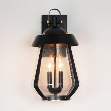 Maxim Lighting Mariner Large 2-Light Outdoor Sconce Black/Antique Brass