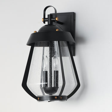 Maxim Lighting Mariner Large 2-Light Outdoor Sconce Black/Antique Brass