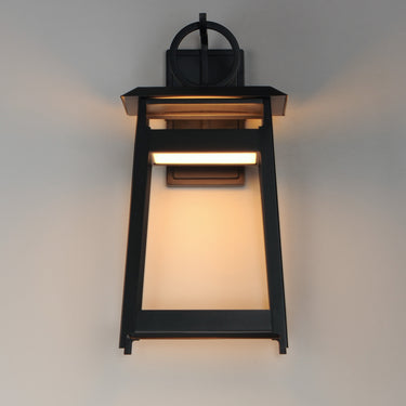 Maxim Lighting Pagoda Large LED Outdoor Sconce Black