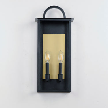 Maxim Lighting Manchester 2-Light Medium Outdoor Wall Sconce Black