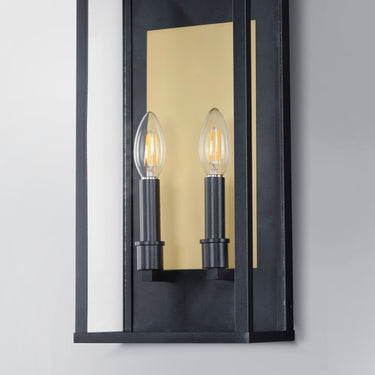 Maxim Lighting Manchester 2-Light Medium Outdoor Wall Sconce Black
