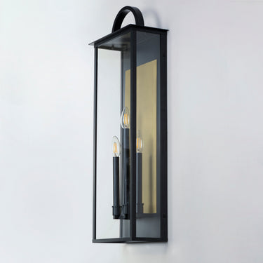 Maxim Lighting Manchester 3-Light X-Large Outdoor Wall Sconce Black